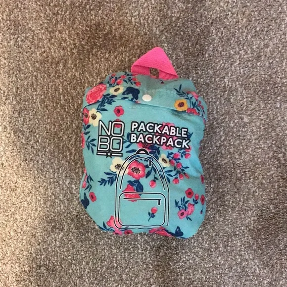 Foldable floral backpack - Picture 5 of 5